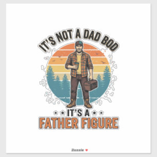 Sticker Figure de père drôle Design de chemise humoristiqu