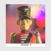 Sticker figurine de soldat de jouets de Noël SlipperyJoe g (Feuille)