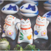 Sticker figurines de chats à Beckoning (Devant)