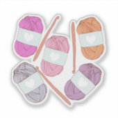 Sticker Fil d'artisanat Crochet (Devant)