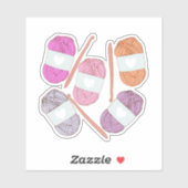 Sticker Fil d'artisanat Crochet (Feuille)