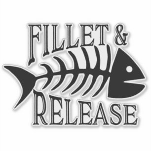 Sticker Filet et version Funny Fishing