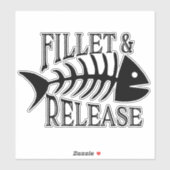 Sticker Filet et version Funny Fishing (Feuille)