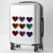 Sticker Filigree Goth Hearts (Sur valise)