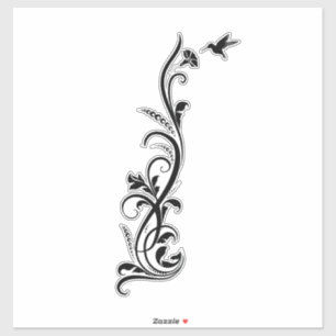 Sticker Filigree Hummingbird II
