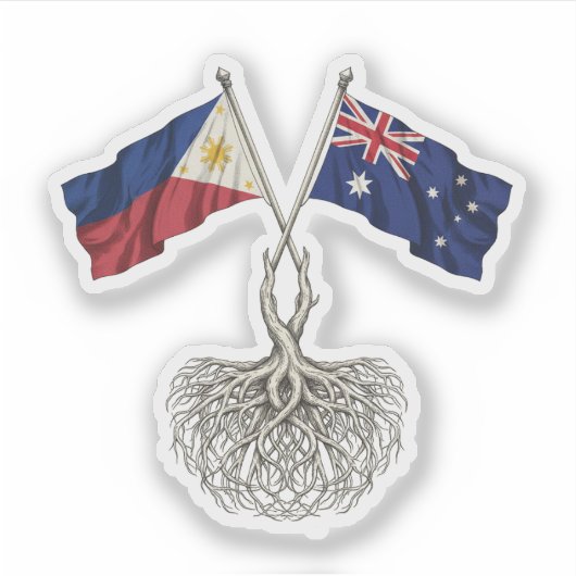 Sticker Filipino-Australien (Devant)