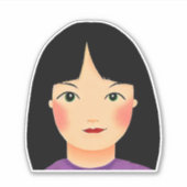 Sticker Fille (Devant)