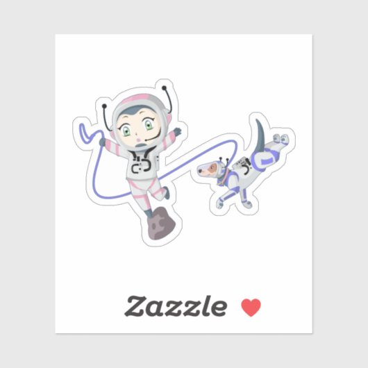 Sticker Fille Astéroïde (Feuille)