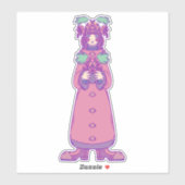 Sticker Fille au gland (Feuille)