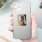 Sticker Fille avec une perle (Téléphone)