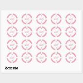 Sticker fille baby shower Dantel (Feuille)