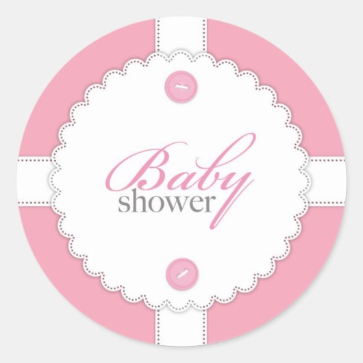 Sticker fille baby shower Dantel (Devant)