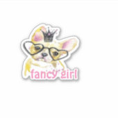 Sticker Fille chic (Devant)