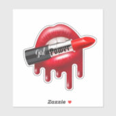 Sticker Fille coupée (Feuille)