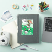 Sticker Fille de badminton jurant (Couverture iPad)