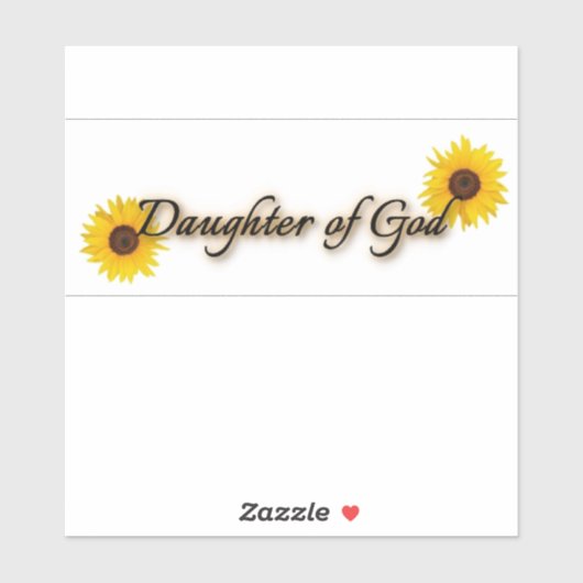 Sticker Fille de Dieu Clair (Feuille)