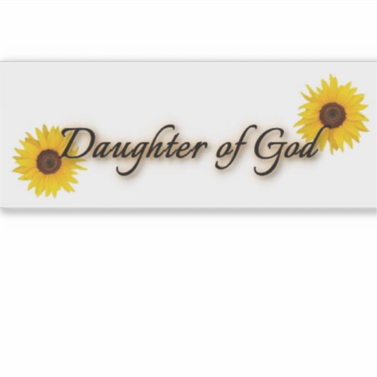 Sticker Fille de Dieu Clair (Devant)