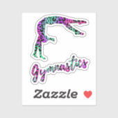 Sticker Fille de gymnastique sauvage | Gymnastique Poster (Feuille)
