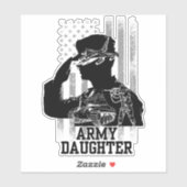 Sticker Fille de l'armée (Feuille)