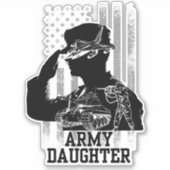 Sticker Fille de l'armée (Devant)
