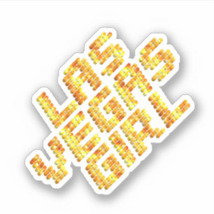 Sticker Fille de Las Vegas de style néon lumineux