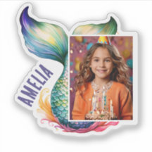 Fille de sirène colorée Nom Photo