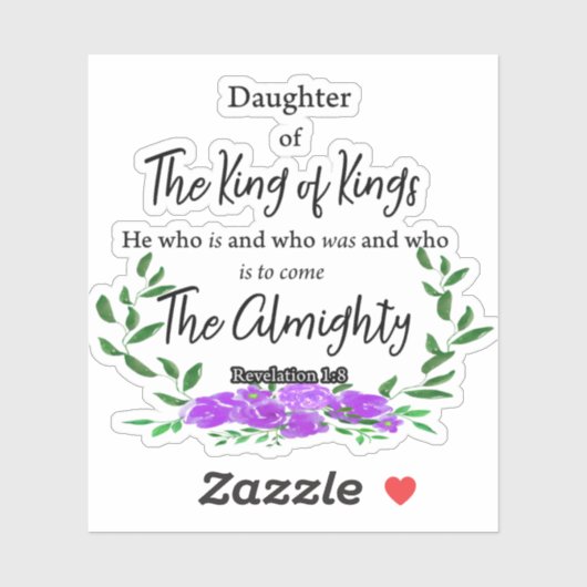 Sticker Fille du roi (Feuille)