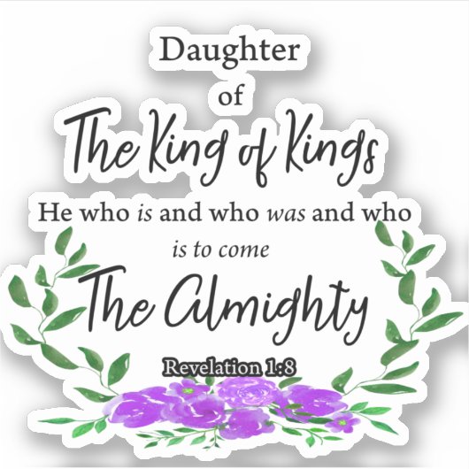 Sticker Fille du roi (Devant)