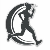 Sticker Fille en cours (Devant)