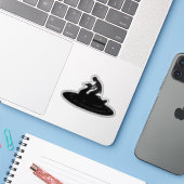 Sticker Fille équitation Swan Silhouette Imaginaire Fairyt (Ordinateur portable avec iPhone)