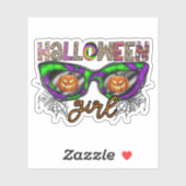 Sticker Fille Halloween (Feuille)
