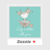 Sticker Fille Louveuse de Fils Whimsical (Feuille)