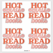 Sticker Filles Chaudes Lisent Des Livres (Feuille)