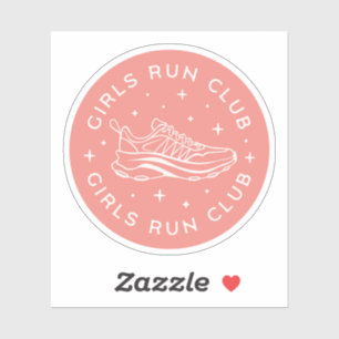 Sticker Filles courir girlies club rose esthétique