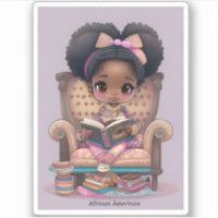 Filles du monde de la lecture - Afro-Américain