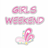 Sticker Filles Weekend Magenta brillant (Devant)