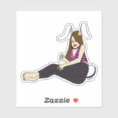 Sticker fillette (Feuille)