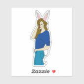 Sticker fillette (Feuille)