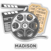 Sticker Film de nom personnalisé (Devant)