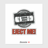 Sticker Films D'Horreur VHS Éjectez-Moi ! (Feuille)