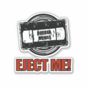 Sticker Films D'Horreur VHS Éjectez-Moi ! (Devant)