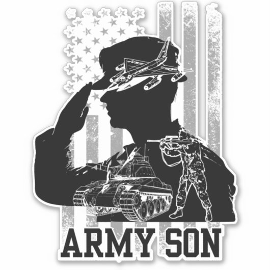 Sticker Fils de l'armée (Devant)