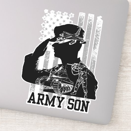 Sticker Fils de l'armée (Détail)
