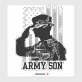 Sticker Fils de l'armée (Feuille)