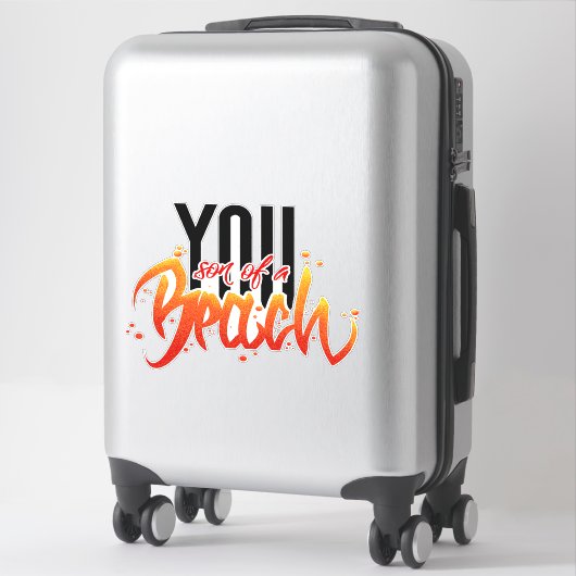 Sticker Fils d'une plage (Sur valise)