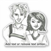 Sticker Fils et Fille (Devant)