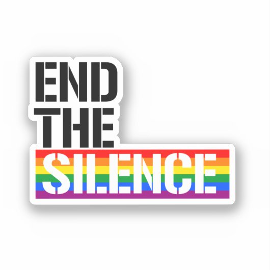 Sticker Finissez le silence (Recto)