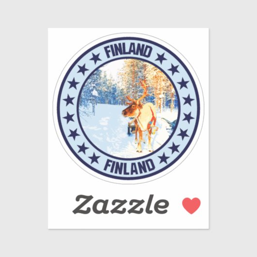 Sticker Finlande (Feuille)