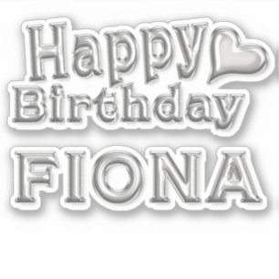 Sticker Fiona Happy Birthday