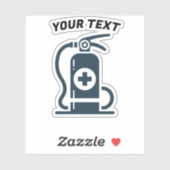 Sticker Fire Extinguisher Vinyl  (Feuille)